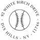 Baseball Address Self-Inking Stamper Image 2 of 2